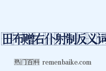 田布赠右仆射制反义词是什么意思的图片